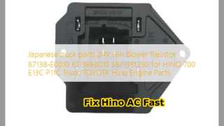 Resistenza ventilatore Hino 700 87138E0010 Correzione