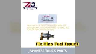 Sostituzione valvola SVC Common Rail Hino 300 294200 2850
