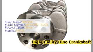 Albero motore Hino 300 N04C 13411 E0071 Parti di alta qualità