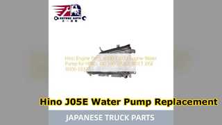 Sostituzione pompa acqua Hino 300 500 J05E 16100 E0373