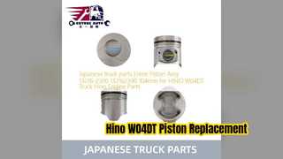 Parti del gruppo pistone motore Hino W04DT 13216 2390 104mm