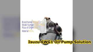Pompa olio Isuzu 6WG1 8974318770 per escavatori ZX460 ZX450