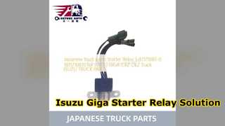 Relè di avviamento Isuzu Giga 1811710870 Parti affidabili per camion