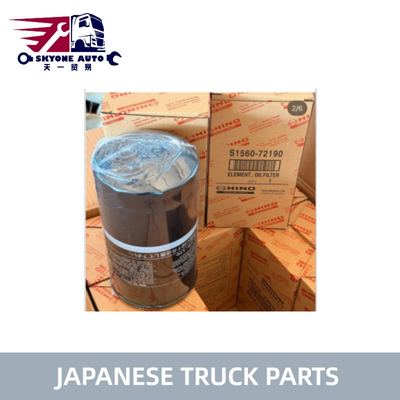 S1567-72190 15607-1290 156130-EV030 Filtro d'olio per HINO 500 KOBELCO SANY Ricambi per autoveicoli giapponesi di alta qualità