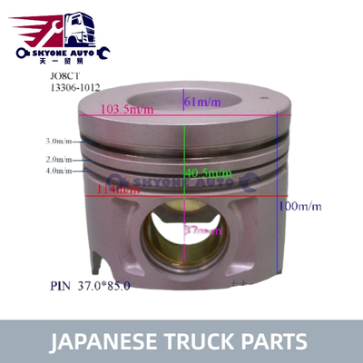 Ricambi per autoveicoli giapponesi Motore pistone 13306-1012 S130A-E0030 Per HINO 500 J05CT J08CT J05C J08C Autoveicoli di alta qualità