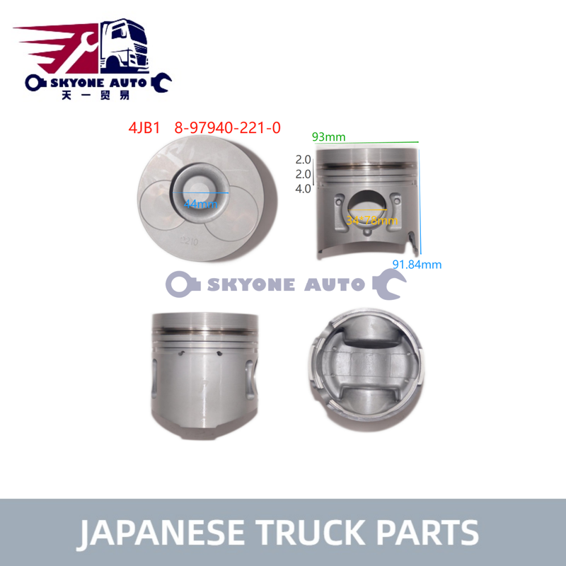 Ricambi per autoveicoli giapponesi Motore pistone 8979402210 8-97940221-0 Per ISUZU 2.8TON TFR 4JB1T OEM 8-97940221-0