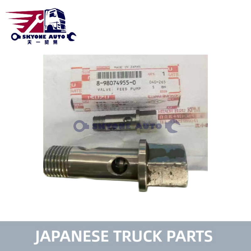 Parti di ricambio per camion giapponesi Valvola pompa di alimentazione 8980749550 8-98074955-0 per camion ISUZU NPR71 NQR75 4HK1 6HK1 PARTI DI CAMION ISUZU
